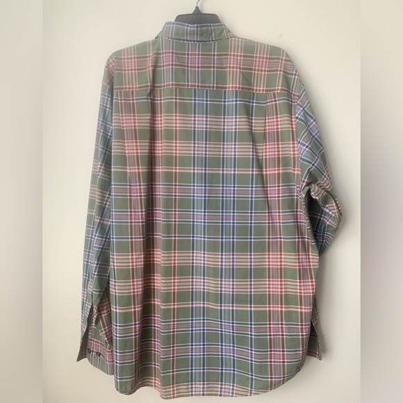 Tommy Bahama Long sleeve detail cuffs Paradise Poplin Plaid button down shirt XL - Picture 7 of 9